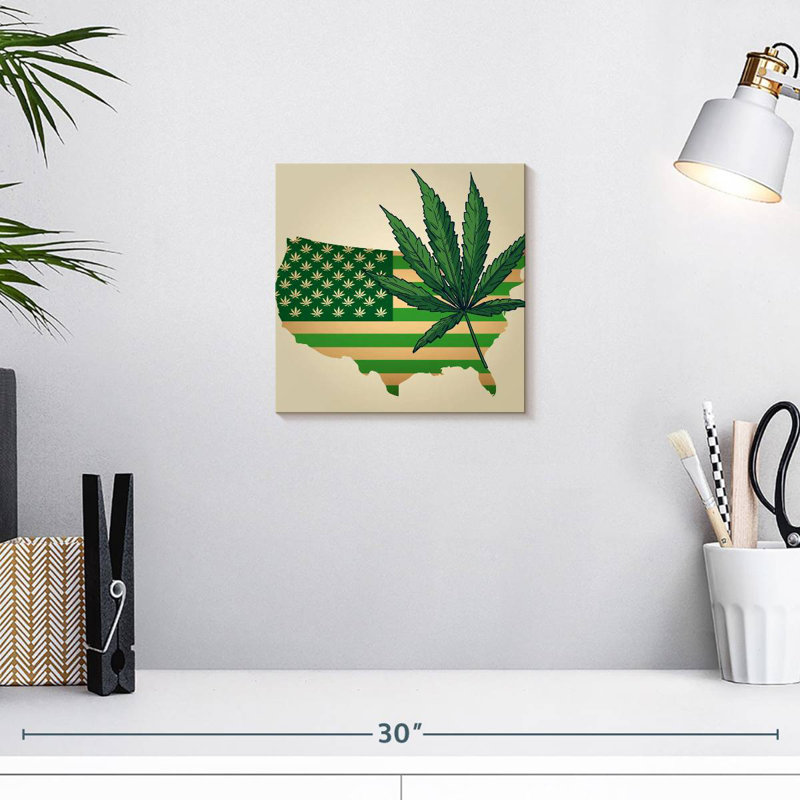 Carte de la marihuana, H 10 po x l 10 po