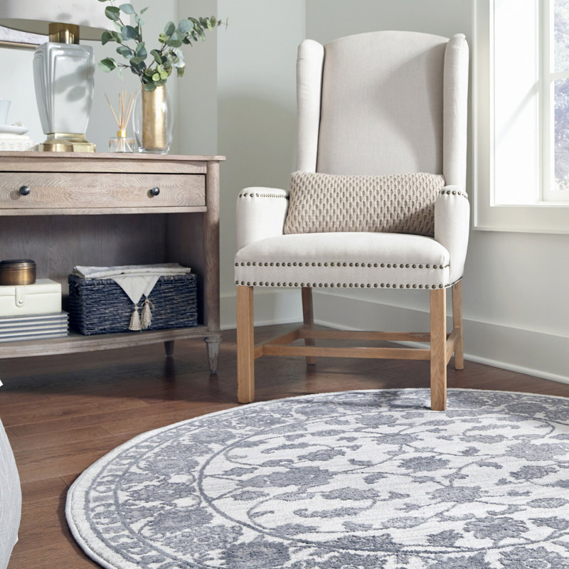 Oriental Indoor Rug, Round 5'