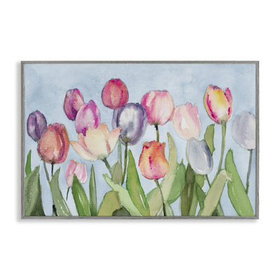 Soft Tulip Field Giclee Art by Lanie Loreth