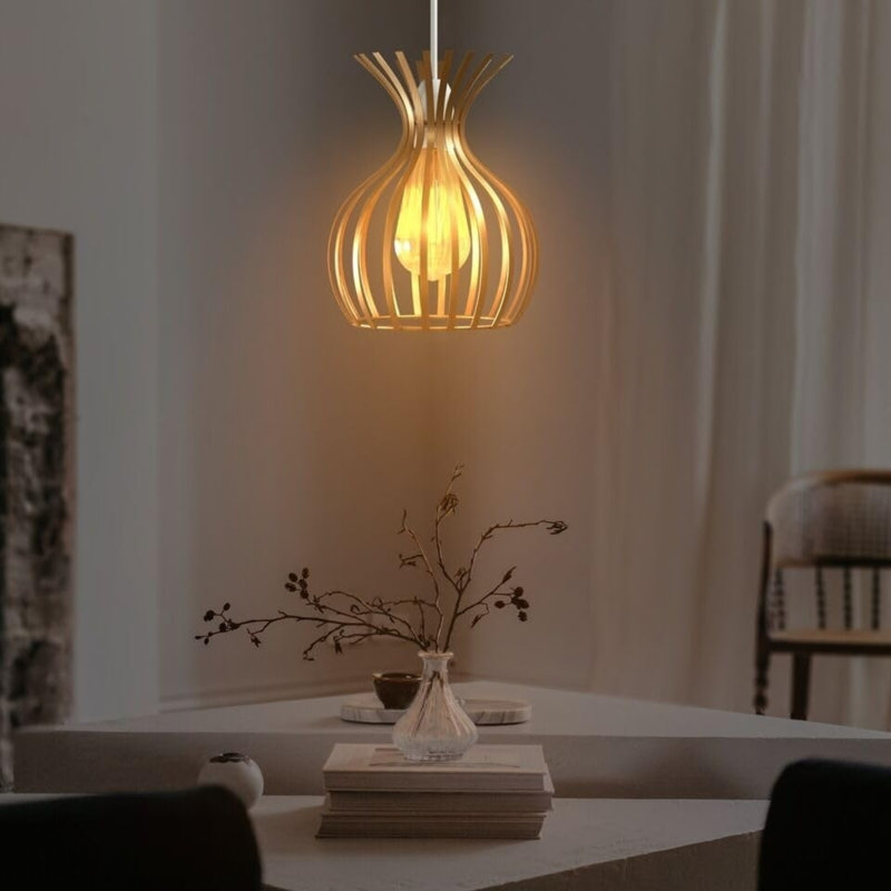Deleesa 1 - Light Caged Pendant, No, Copper
