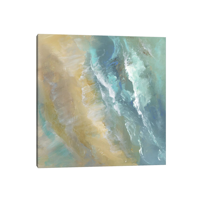 Aerial Coast IV by Sheila Finch - Wrapped Canvas Painting, 45.72 cm H x 45.72 cm W