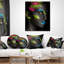 Coussin décoratif décoratif foncé avec coussins décoratifs abstract
