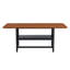 Ensemble de table et chaises de salle à manger rectangulaires modernes de 71 pouces avec tablette de rangement et chaises rembourrées-818079556-818079557
