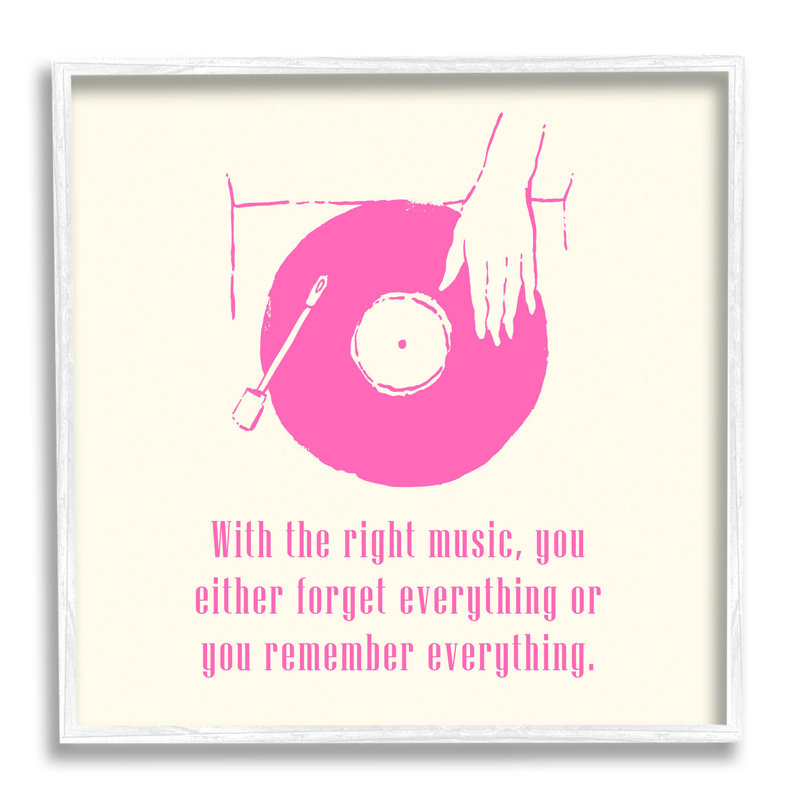«With the Right Music», plaque tournante avec art texturé et giclée par Melissa Wang_aq-367, H 17 po x l 17 po x P 1,5 po
