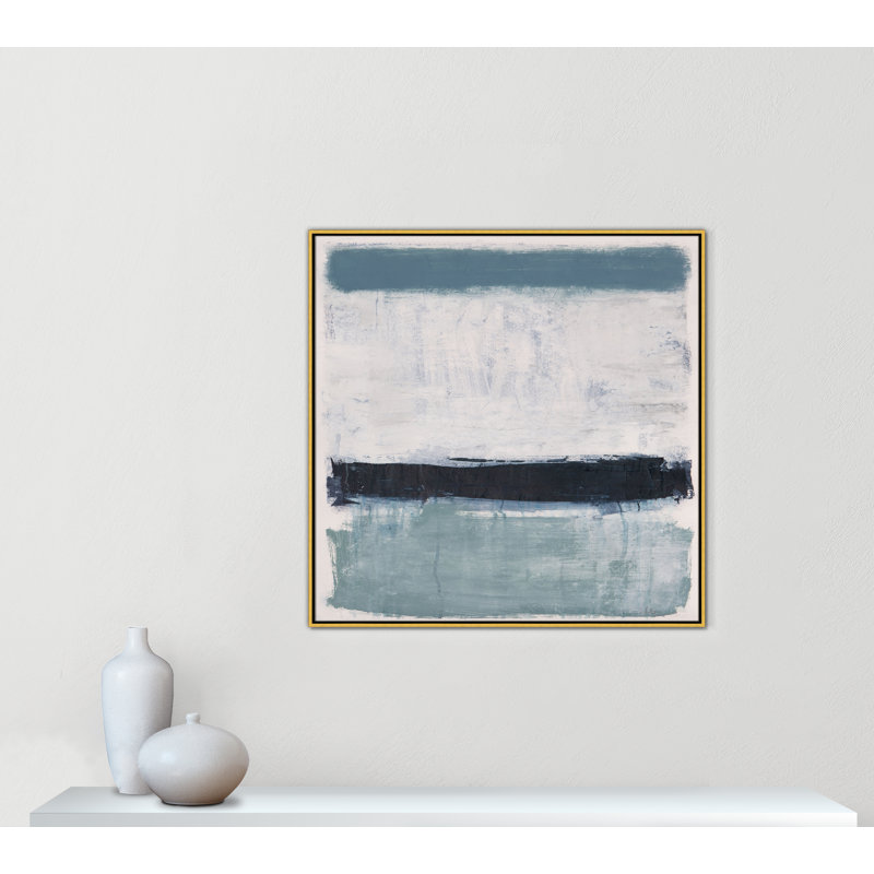 «Coastal Delight I», reproduction carrée par Casa Fine Arts, Cadre flottant doré, H 41,5 po x l 41,5 po