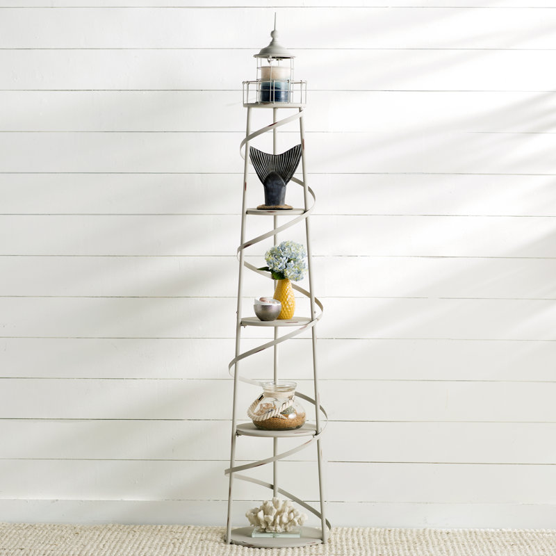Annalise 5 Tier Metal Lighthouse Shelf