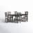 Norton 6 - Person Extendable Four Leg Dining Set