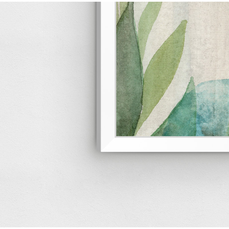 « blue florals », impression sur toile, H 14 po x l 14 po x P 0,5 po, Cadre photo