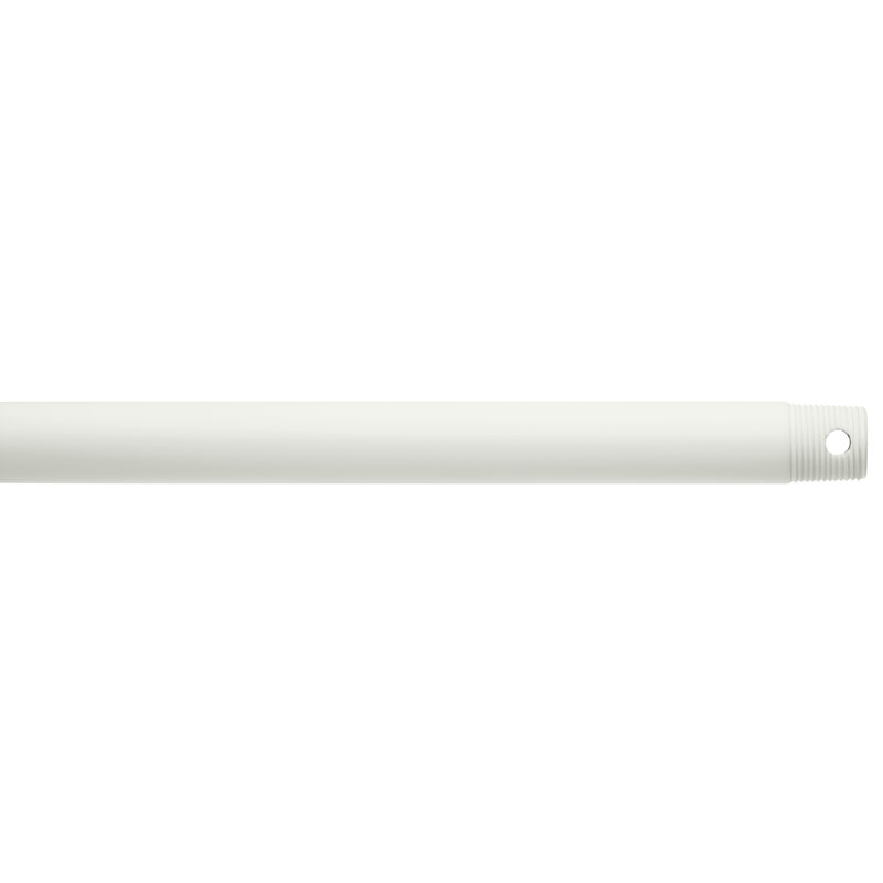 Tige de ventilateur de plafond Kittery Point Maglione, Blanc mat, H 18 po x l 0,75 po x P 0,75 po