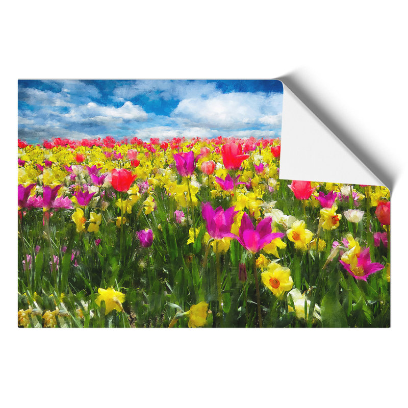 Meadow of Flowers 1 Piece Wall Art, 21cm H x 30cm W x 0.1cm D