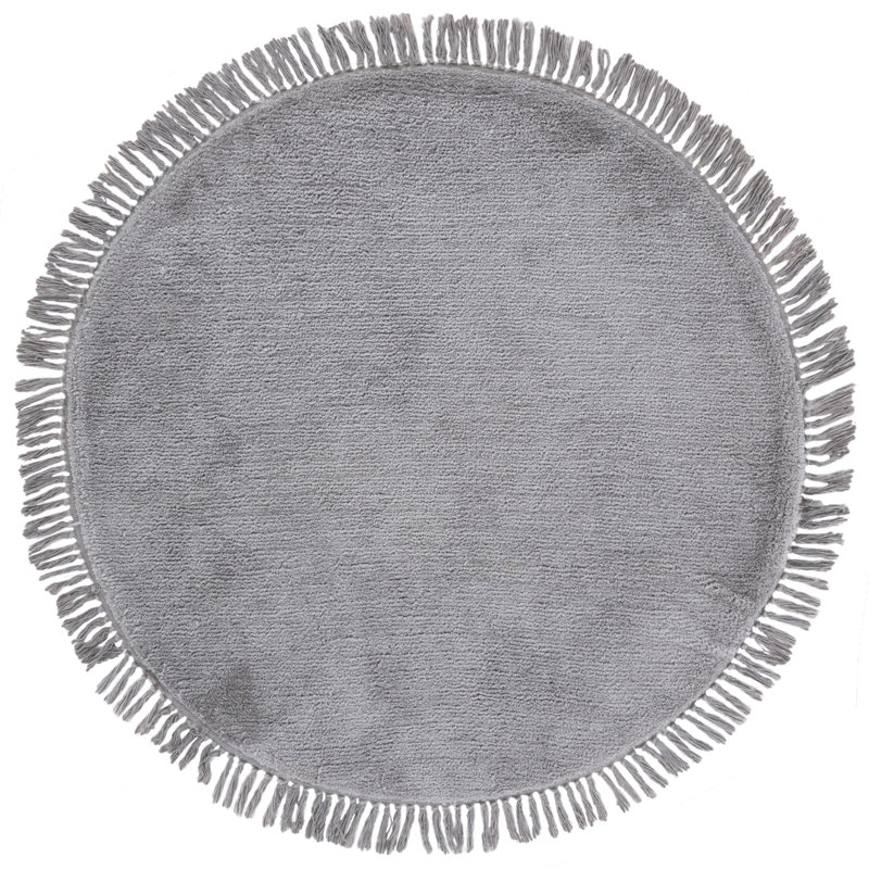 Tapis de couleur unie performance touffeté à la main Vermont 575, Rond 3 pi