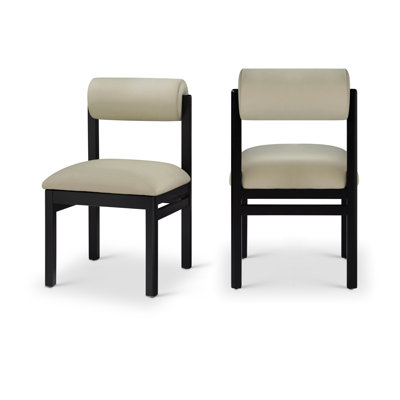 Chaise rembourrée en cuir Frakes Vegan