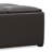 Avalon 35"W Upholstered Vegan Leather Modern Square Coffee Table Storage Ottoman with 4 Flip-Over Trays-1243506169-1303952604
