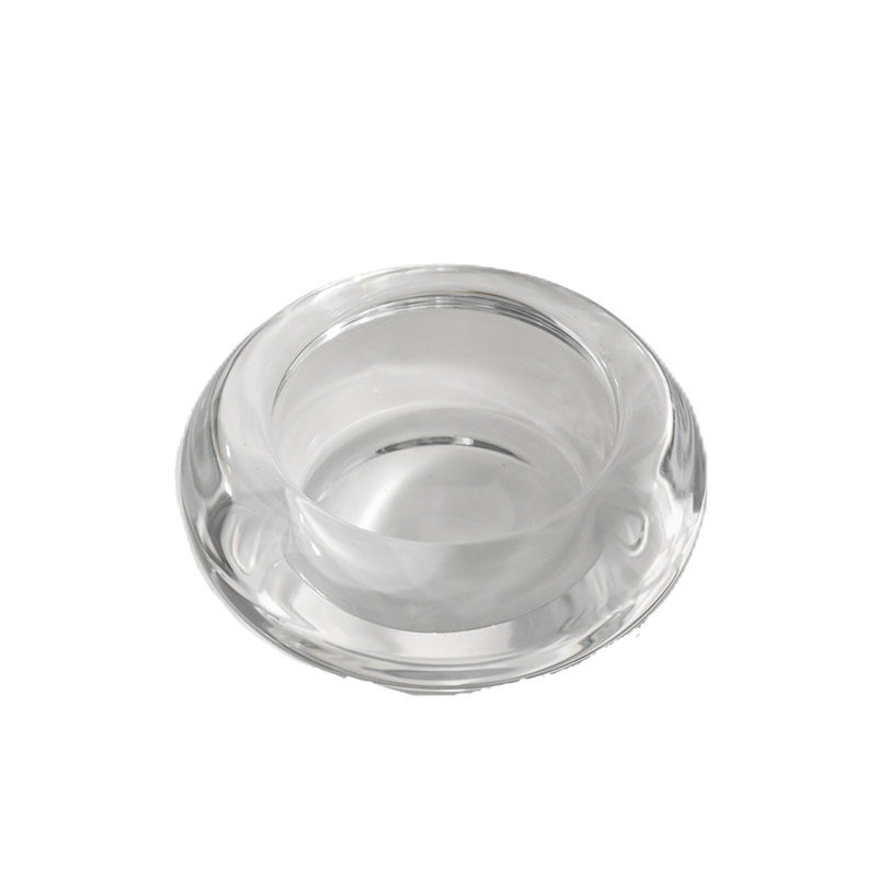 Support de lampe de thé en verre Support de lampe de thé rond et romantique Convient au centre de table de mariage Décoration de fête de famille