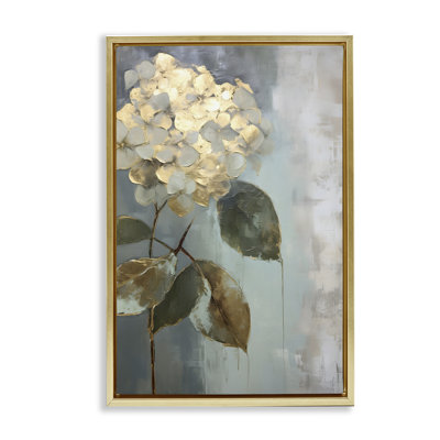 Toile flottante encadrée «Hydrangea Bloom» par Petals Prints Design