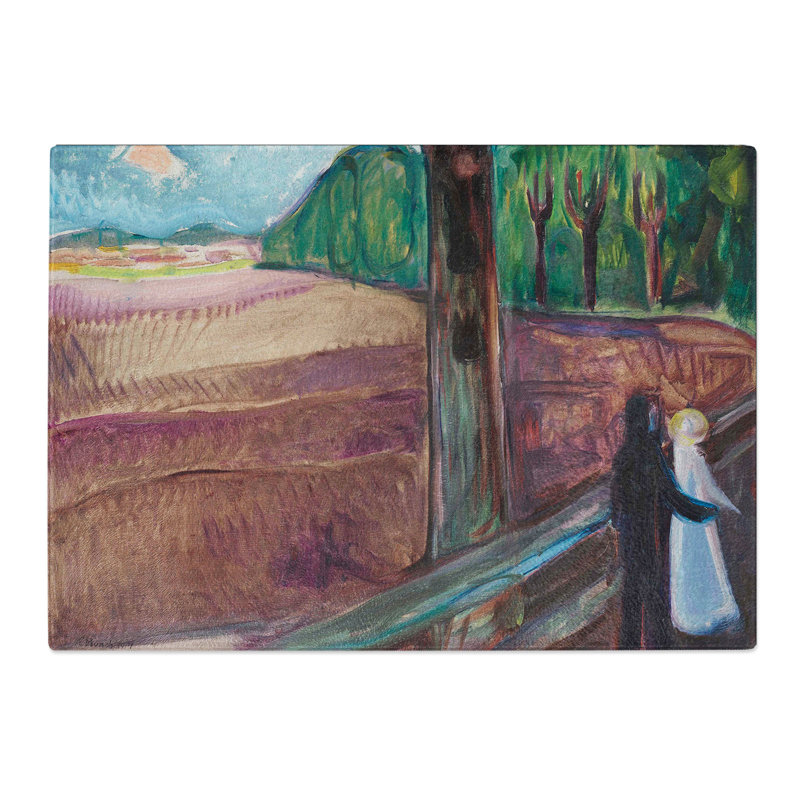 Summer Night by Edvard Munch Chopping Board, 28.5cm W x 39cm L