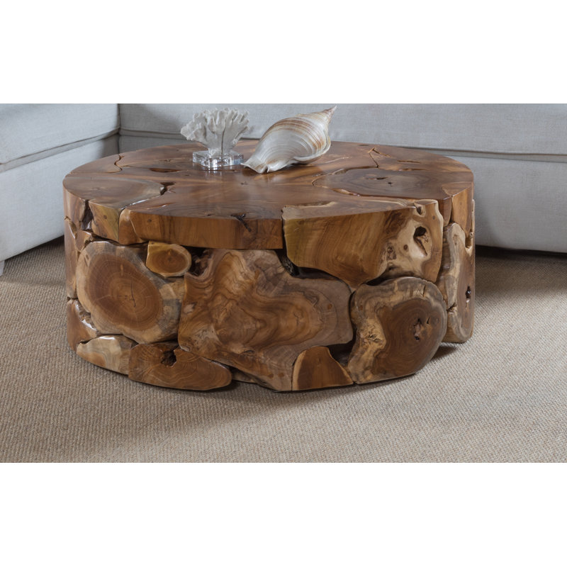Organics Natural Round Cocktail Table