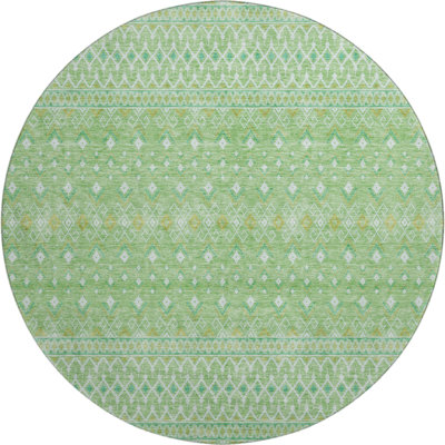 Premium Machine Washable Prisco Aloe Rug