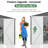 Outdoor Metal Storage Shed with Updated Frame Structure and Lockable Doors-97202366