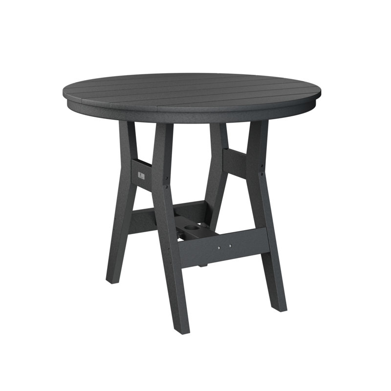 Table ronde à hauteur de comptoir de 38 po Berlin Gardens Harbor, Noir