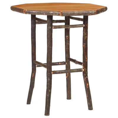 Table bistro ronde Fireside Lodge Hickory Log - 32 po - naturel - armure