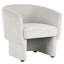 Fauteuil d'appoint contemporain en velours beige-264194596