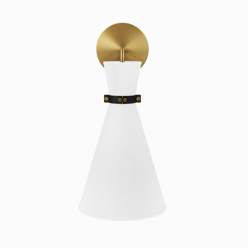 Modway Starlight 1-Light Wall Sconce, Satin Brass