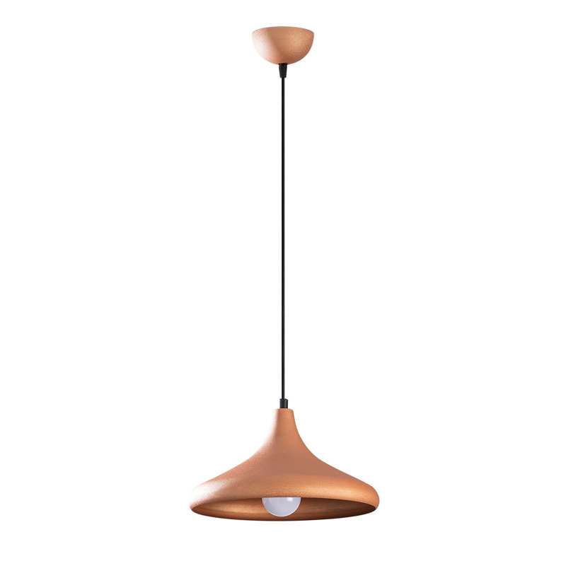 Luminaire suspendu géométrique à 1 lumière Excalibur, Cuivre