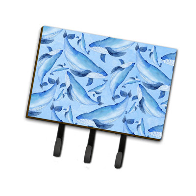 Metal Wall Organizer with Key Hooks