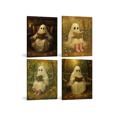 4 Piece Wrapped Canvas Wall Art