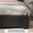 Bensu Boucle Upholstered Platform Bed-1503004643-1503004645