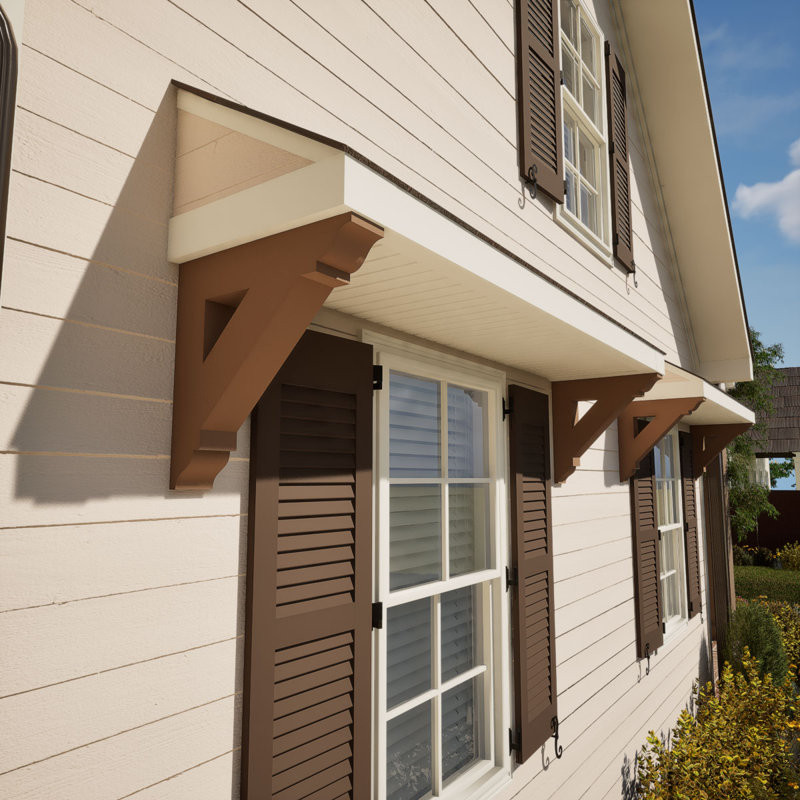 H 5,5 po x l 40 po x Support en bois / corbeau, Sapin de Douglas, H 40 po x l 5,5 po x P 40 po
