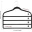 Velvet Pants Hangers 4-Layer for Jeans Trousers Belts Ties Towels (Set of 4)