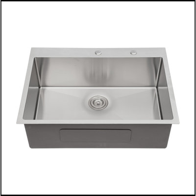 Drop-In Single Bowl Stainless Steel Kitchen Sink