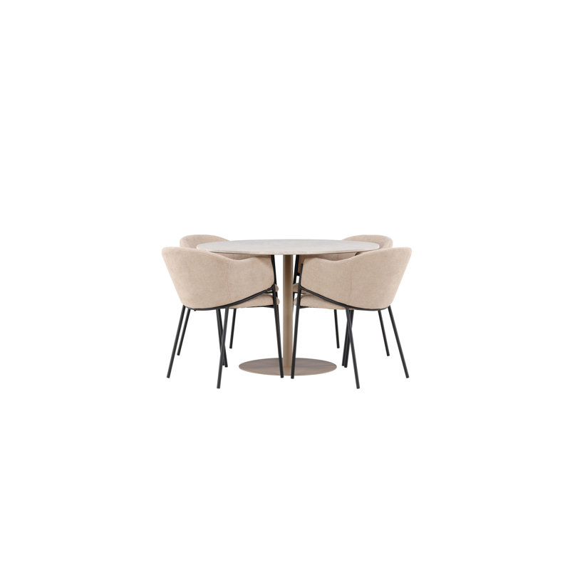 Hysley 4 - Person Dining Set