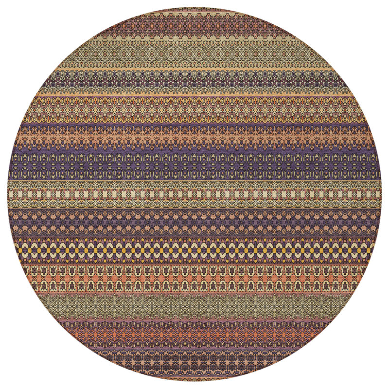 Tapis d'intérieur rond 8 po
