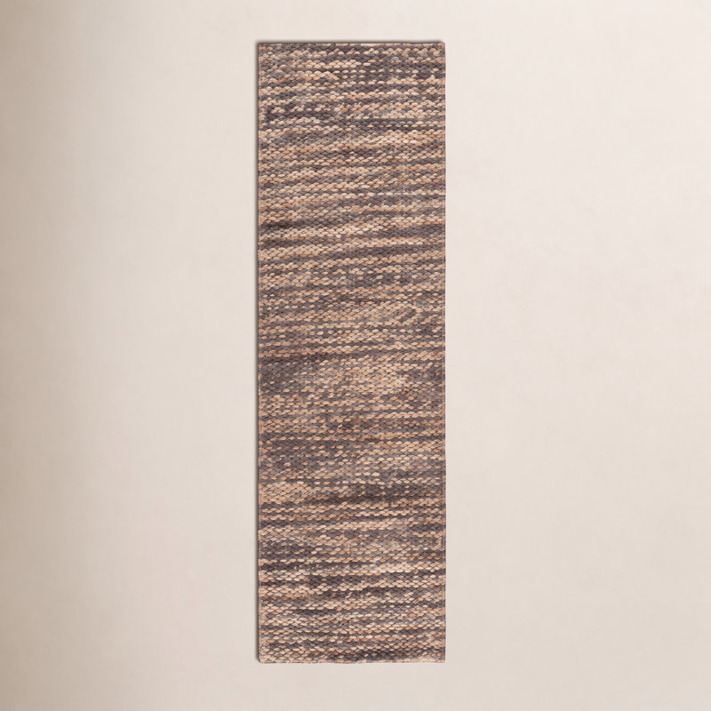 Acton Natural Fiber Couture 111 Hand Woven 80% Jute; 20% Cotton Abstract Rug, Runner 2'3" x 8'