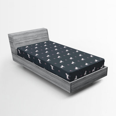 Horses Microfiber Fitted Sheet