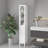 Bathroom Storage Cabinet With Adjustable Shelves,Slim 1 Doors Freestanding Cabinet With Anti-Tip, Open Compartments, For Home, Small Spaces, Bathroom,Kitchen, Living Room