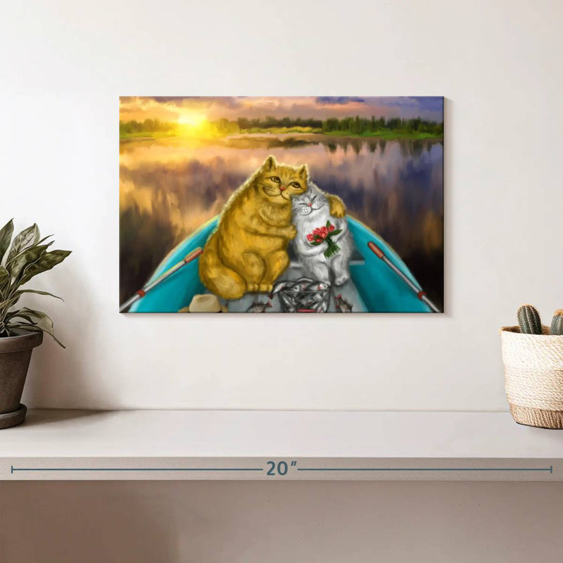 Date de pêche des chats, H 8 po x l 12 po