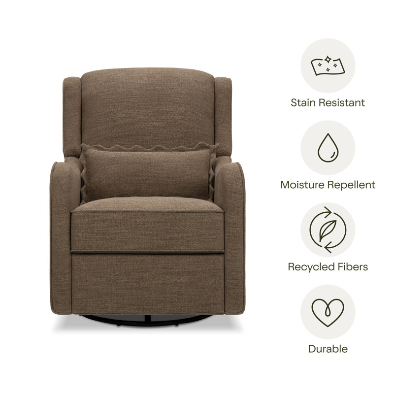 Devon Recliner and Swivel Glider, Performance Truffle