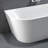 71  inch Freestanding Acrylic Bathtub in Glossy White