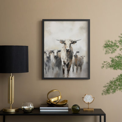 ANIMALS Series CCL XXV - reproduction encadrée de qualité supérieure - prête à être accrochée - aucun clou requis