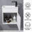 18'' Modern White Wall Mounted Single Bathroom Vanity Set