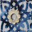 S/4 Abstract Blue, White, and Gold Wall Decor Accents, 9.5x9.5"