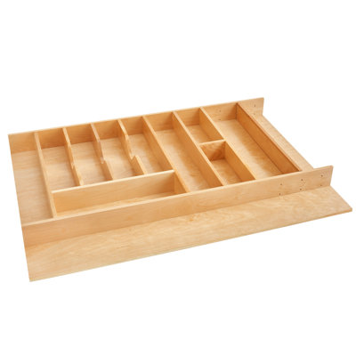 Rev-A-Shelf Wood Trim-to-Fit Utensil and Cutlery Drawer Organizer Insert 