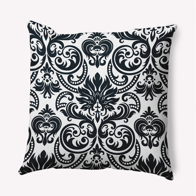  Housse de coussin décoratif en polyester / mélange de polyester par E by Design, Noir, 20" x 20"