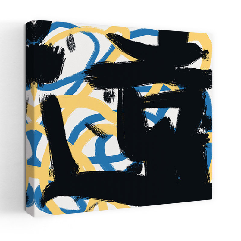 Art contemporain, art abstrait abstrait et audacieux, H 18 po x l 18 po