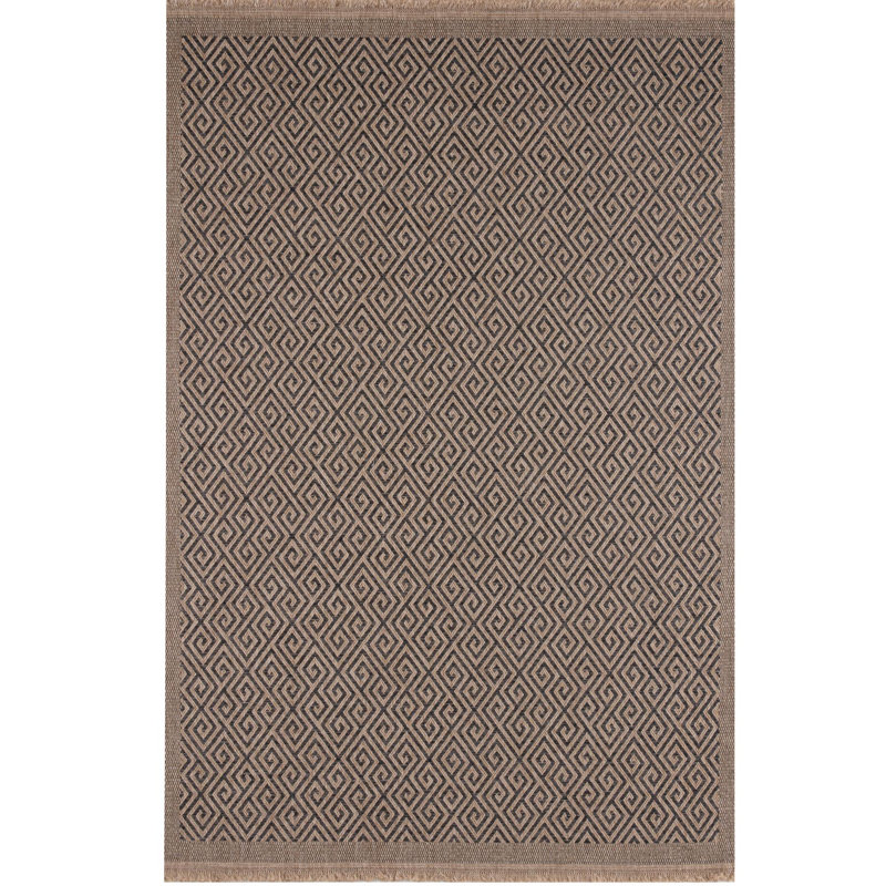 Nature Collection Geometric Indoor / Outdoor Area Rug, Rectangle 140 x 200 cm