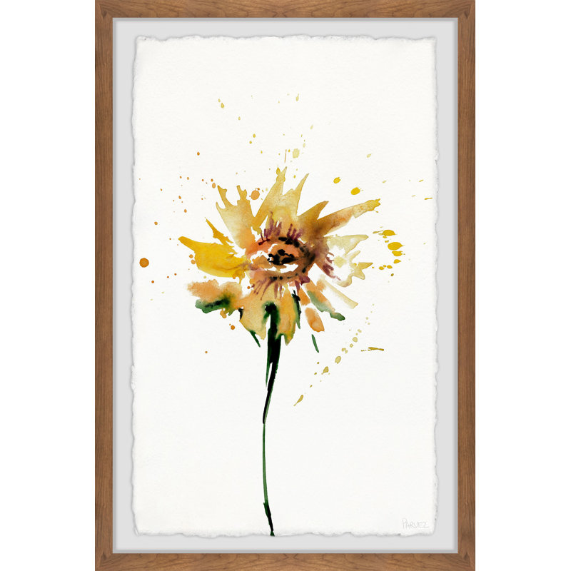 Sunflower Smudge by Parvez Taj - Single Picture Frame Painting, 30 cm H x 20 cm W